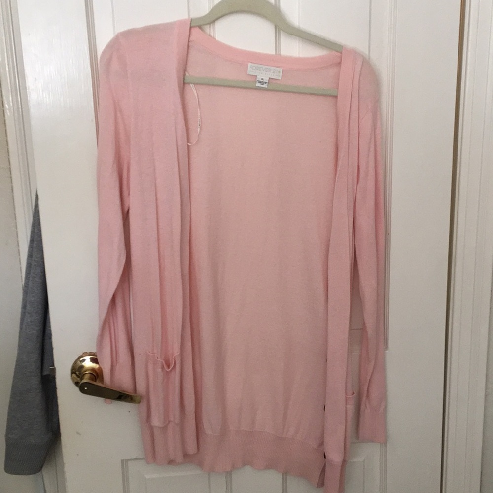 Baby pink cardigan